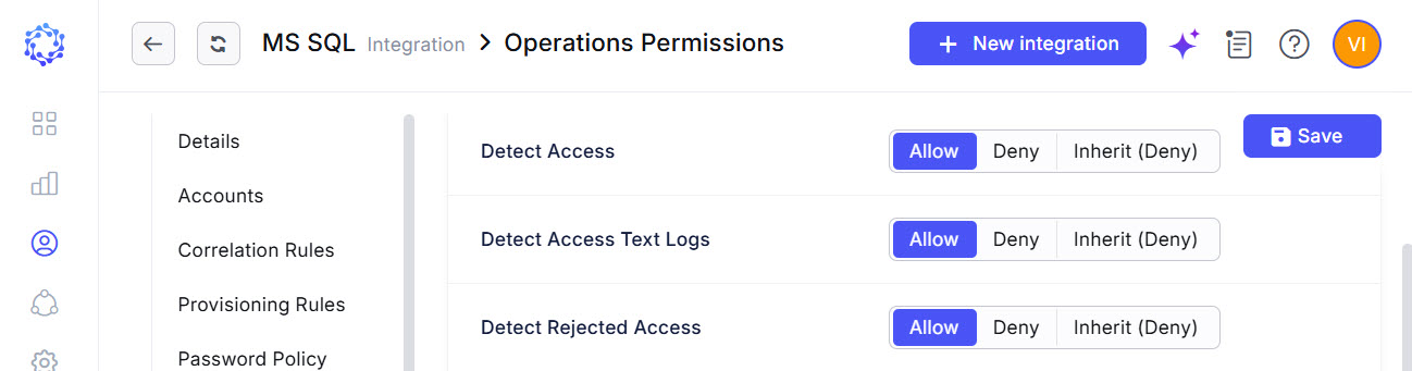 Detect Access permission