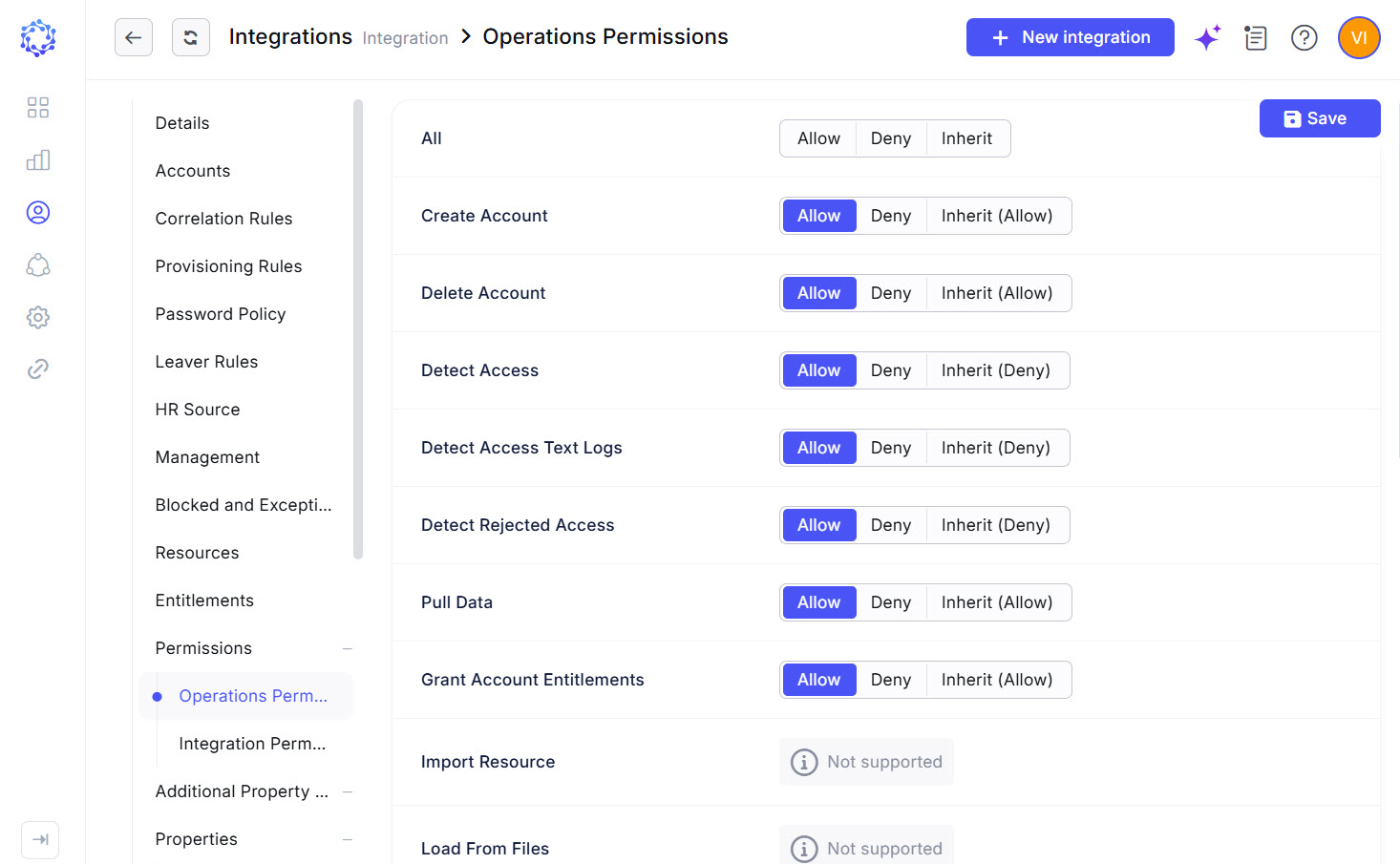 MS SQL integration operations